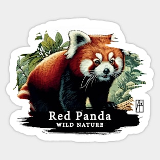 Red Panda - WILD NATURE - RED PANDA -2 Sticker